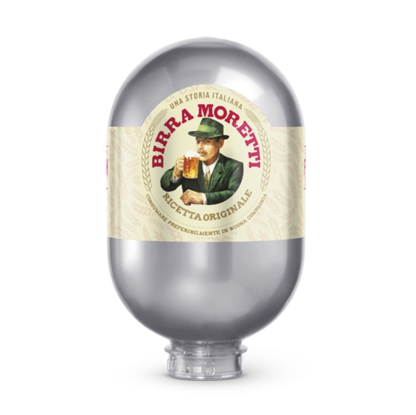 Bier Birra Moretti 8 Liter Blade