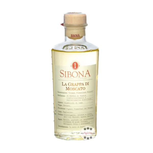 Grappa Sibona di Moscato 40% 0,50 Liter