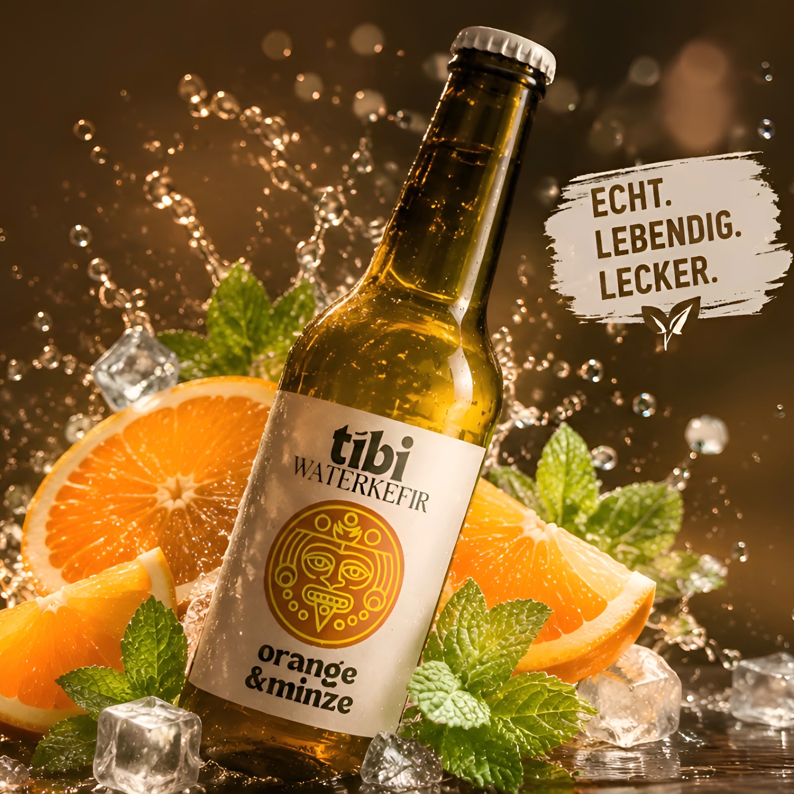 tíbi waterkefir Orange-Minze